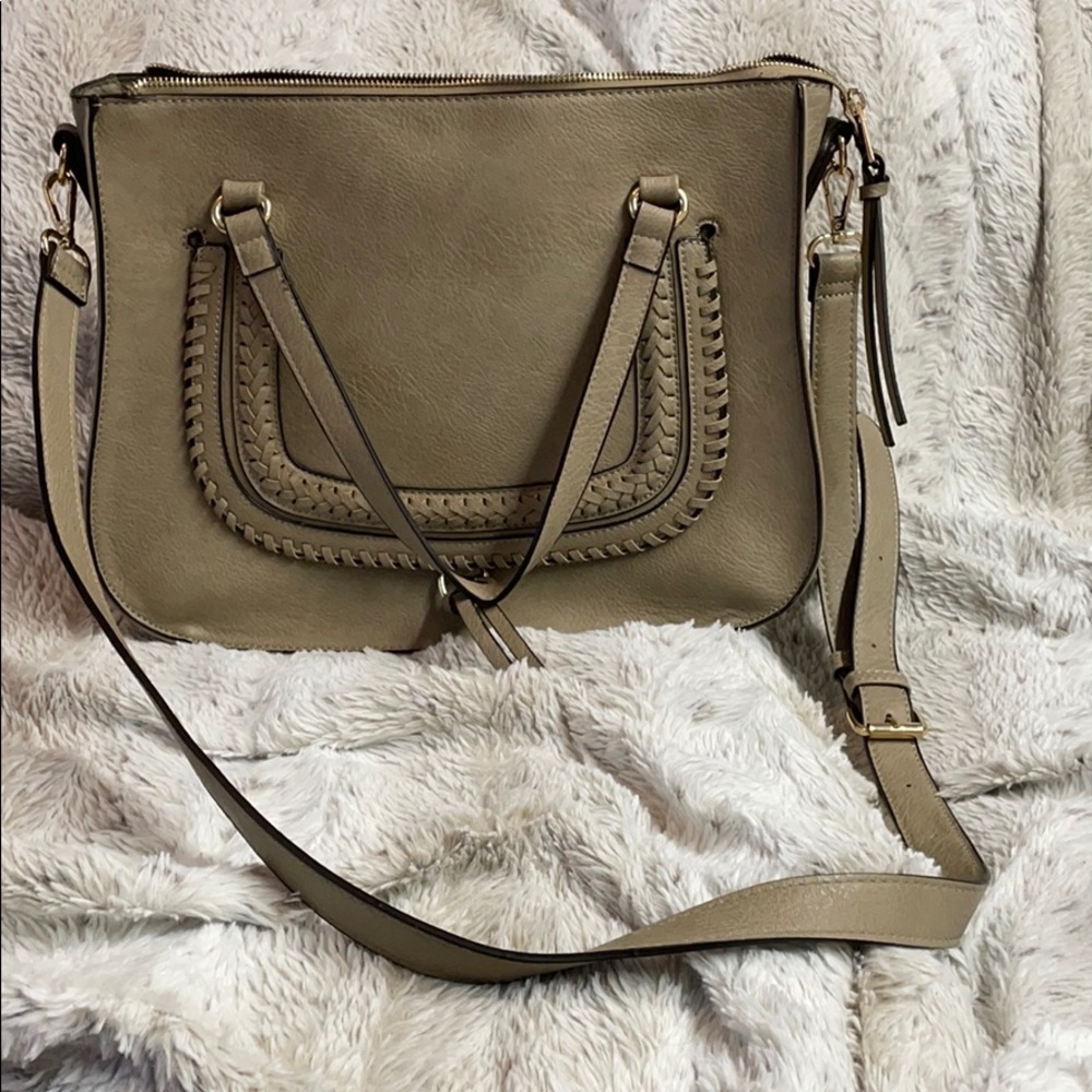 Sole Society Satchel (beige/tan)